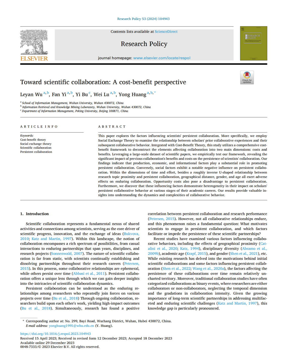 Research Policy